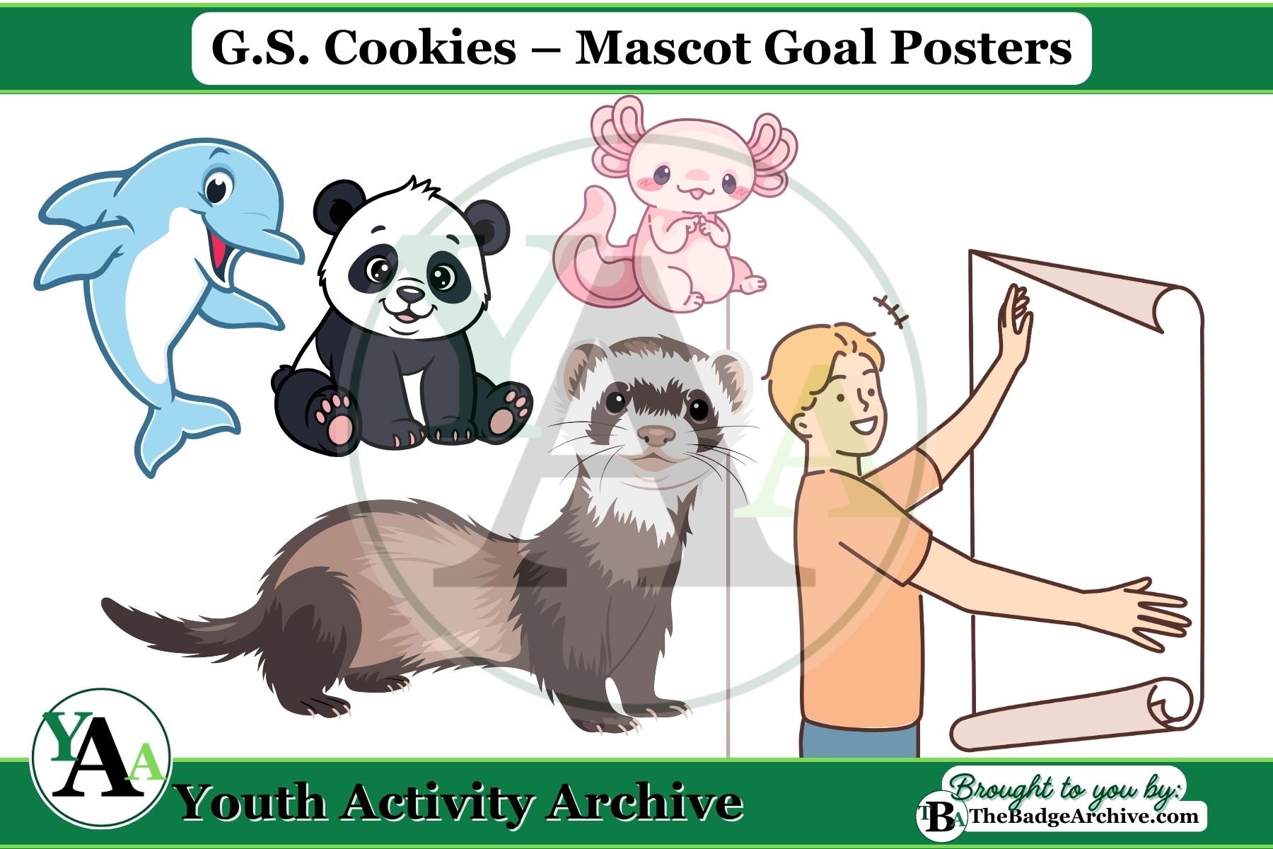 G.S. Cookies – Mascot Goal Posters