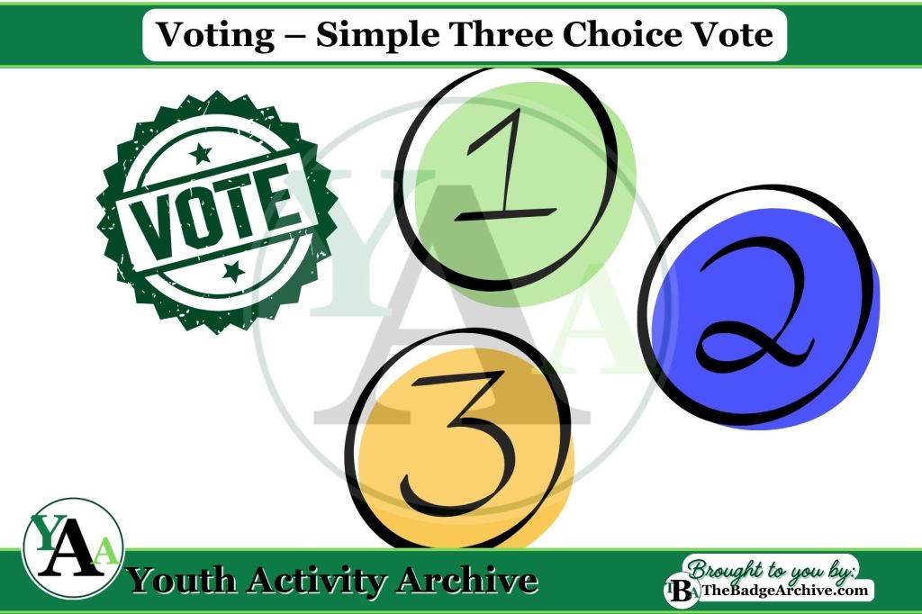 Voting – Simple Three Choice&nbsp;Vote