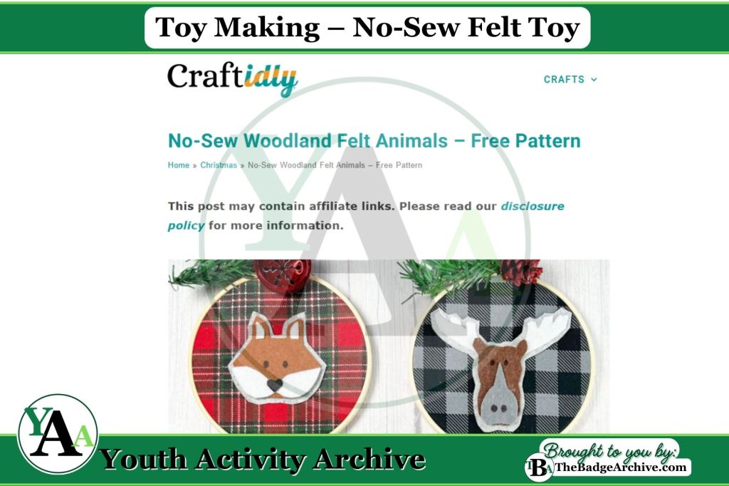 Toy Making – No-Sew Felt&nbsp;Toy