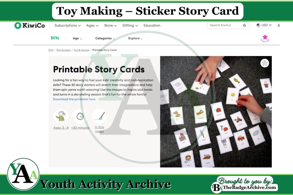 Toy Making – Sticker Story&nbsp;Card