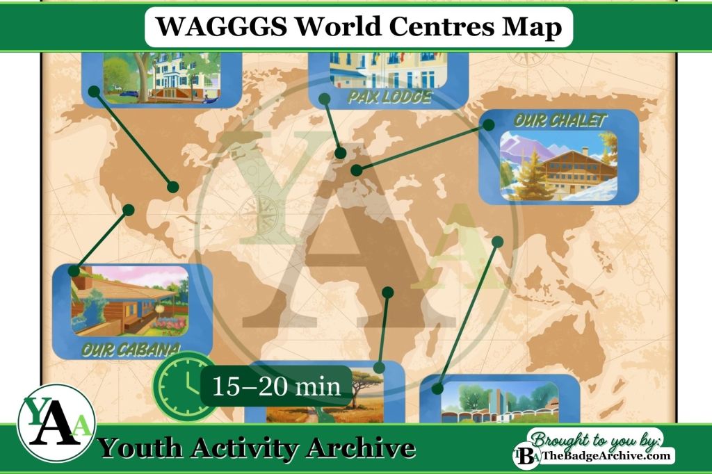 WAGGGS World Centres&nbsp;Map