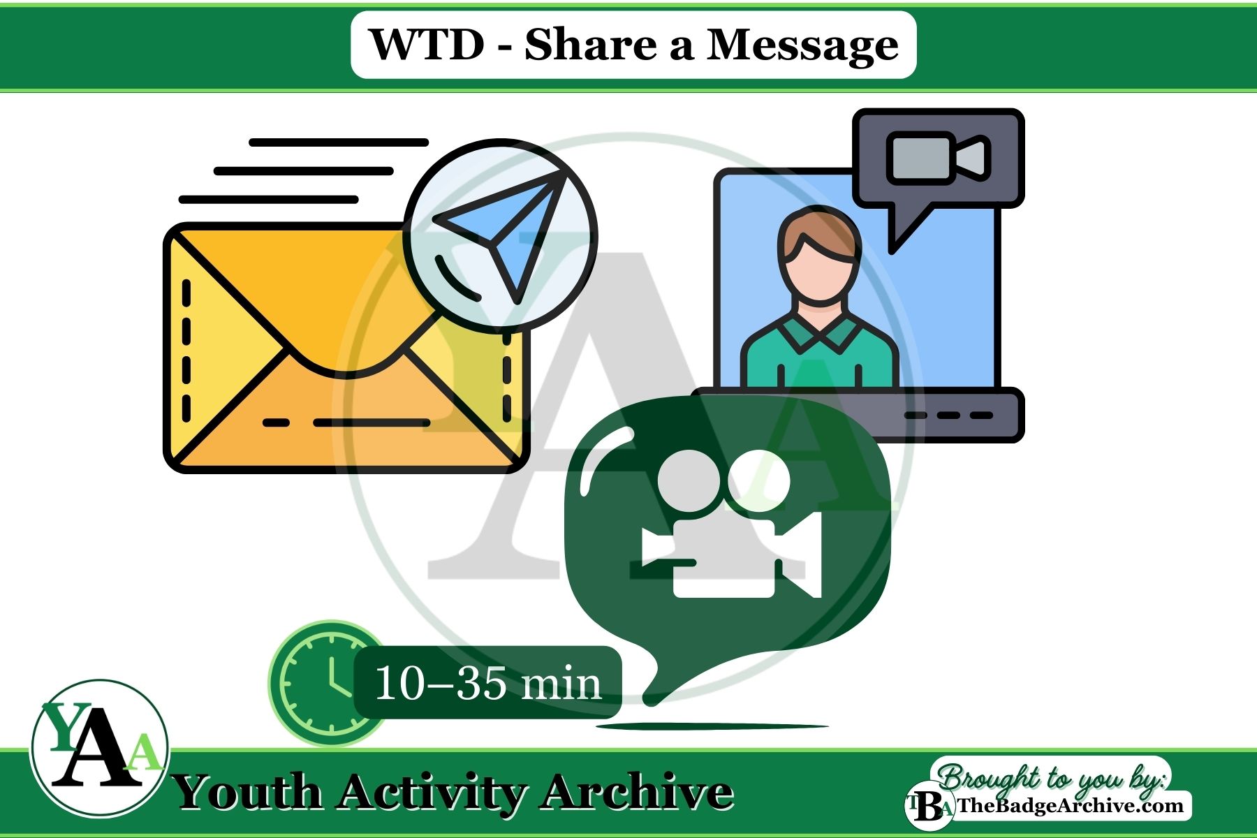 Sending Message Activity WTD – Share a Message – Youth Activity Archive