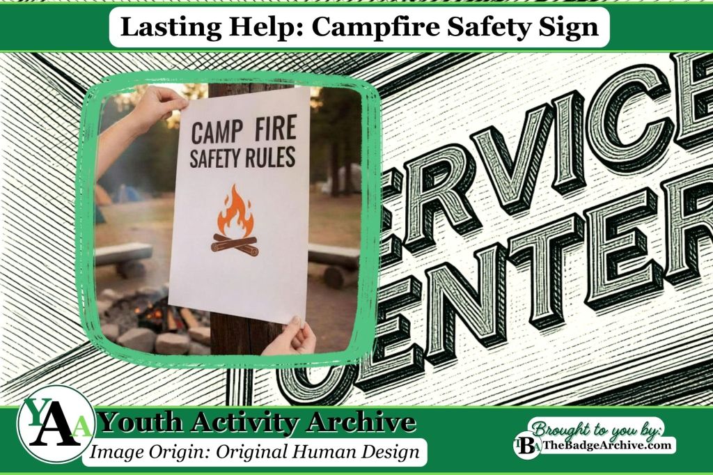 Lasting Help: Campfire Safety&nbsp;Sign
