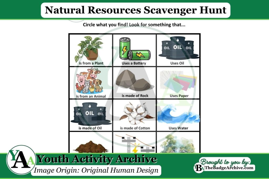 Natural Resources Scavenger Hunt